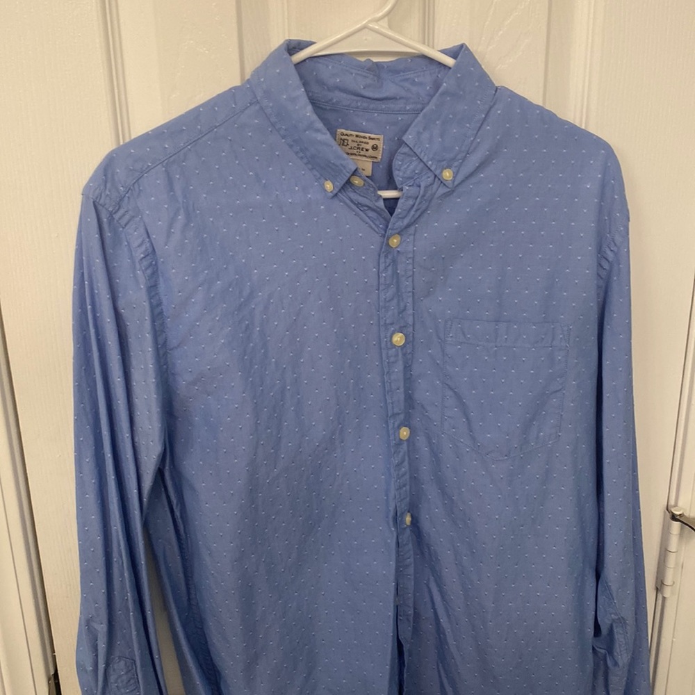 JCrew. Button down shirt. Size medium. Gently used. No flaws.
